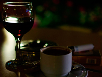 Кофе с вином