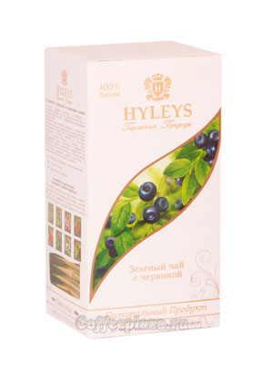 Чай Hyleys Гармония Природы Суприм зеленый с черникой (25 пак 1,5 гр)