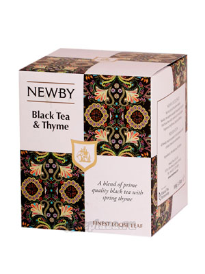 Чай листовой Newby Черный чай с чабрецом 100 гр