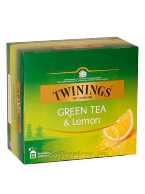 Чай Twinings зеленый  с лимоном (50 пакетиков)