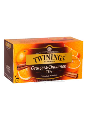 Чай Twinings Черный Апельсин и Корица (25 пакетиков)