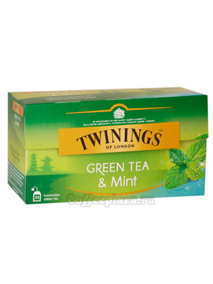 Чай Twinings зеленый  с мятой (25 пакетиков)