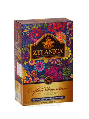 Чай Zylanica Ceylon Premium Earl Grey черный c бергамотом 100 гр