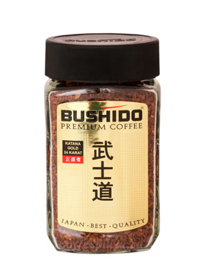 Кофе Bushido растворимый 24 Karat Gold 95 гр (ст.б.)