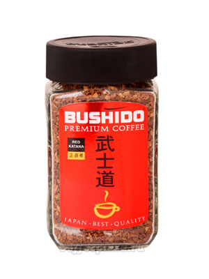 Кофе Bushido растворимый Red Katana 100 гр (ст.б.)
