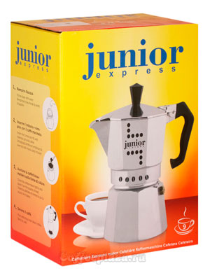 Гейзерная кофеварка Bialetti Junior на 9 порции 360 мл