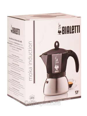 Гейзерная кофеварка Bialetti Mokka Induction на 6 порции 240 мл