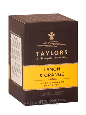 Чай пакетированный Taylors Lemon Orange / С ароматом лимона и апельсина 20 шт