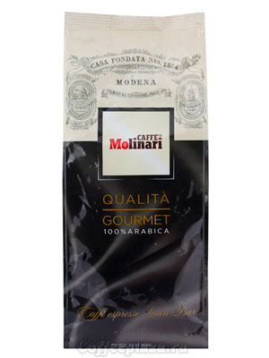 Кофе Molinari в зернах Gourmet