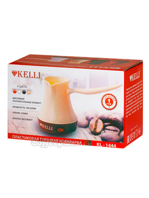 Турка электрическая Kelli KL-1444 (кремовая)