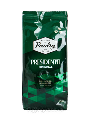 Кофе Paulig в зёрнах Presidentti Original 250 гр