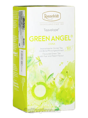 Чай Ronnefeldt Green Angel BIO/Зеленый Ангел в индивидуальной упаковке  25шт х 1,5гр