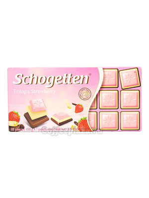 Шоколад Schogetten Trilogia Strawberry 100 гр
