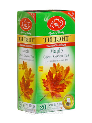 Чай Ти Тэнг зеленый кленовый сироп в пакетиках
