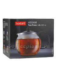 Чайник заварочный с прессом Bodum Assam белый 1л (1844-913)