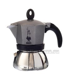 Гейзерная кофеварка Bialetti Moka Induzione antracite 3 порции 120 мл