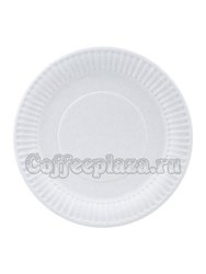Тарелка бумажная Snack Plate белая мелованная d200 мм (100шт)