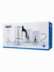 Bialetti Venus Набор: гейзерная кофеварка на 4 чашки + 2 кружки