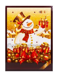 Шоколадный рождественский календарь Chocoland Новогодняя ёлка Мишка, молочный шоколад 50 г 50 гр