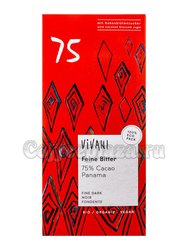 Vivani Шоколад органик Горький 75% с кокосовым сахаром 80 г (Feine Bitter)