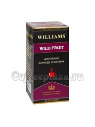 Чай Williams Wild Fruit Фруктовый напиток шиповник, каркаде, малина в пакетиках 25 шт * 2 г