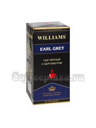 Чай Williams Earl Grey черный с бергамотом в пакетиках 25 шт * 2 г