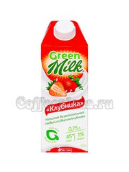 Растительный напиток Грин Милк Клубника 0,75л