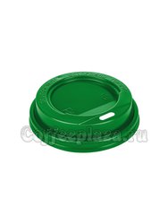 Крышка для стаканов Зеленая 90 мм  для 300-400 мл с питейником (100 шт)