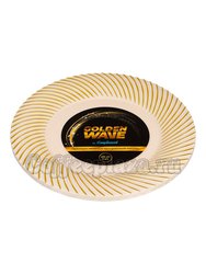 Complement Тарелка пластиковая бежевая Golden Wave d-230 мм (1уп-6шт)