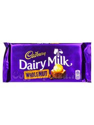 Шоколад Cadbury Whole Nut плитка 200 г