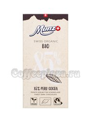 Munz Organic Горький шоколад 85% 100 г (какао из Перу)