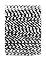 Паперскоп Трубочка бумажная бело-черная 19,5 см диаметр 7мм (500 шт)