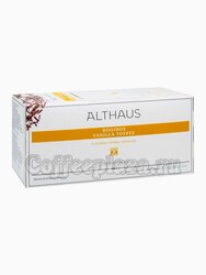 Чай Althaus Rooibush Vanilla Toffee травяной на чайник в пакетиках 15 шт по 4 г