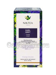Чай Niktea Earl Grey черный с бергамотом в пакетиках 25 шт