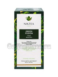 Чай Niktea Green Fusion зеленый в пакетиках 25 шт