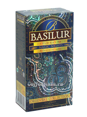 Чай Basilur Восточная Волшебные ночи (25 пакетиков по 2 гр)