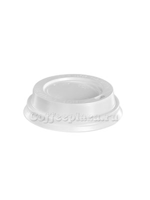 Крышка для бумажных стаканов с питейником 70 мм (Белая)