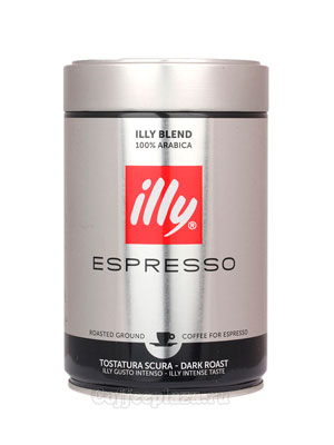 Кофе Illy молотый Espresso Coffee Dark 250 гр