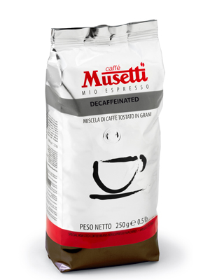 Кофе Musetti в зернах Decaffeinato