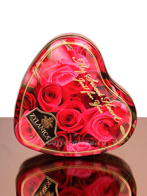 Чай Zylanica Red Roses Сердце Super Pekoe черный с лепестками роз 100 г ж.б.