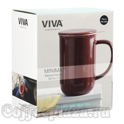 VIVA Minima Чайная кружка с ситечком 0,5 л (V77545) Темно-синий