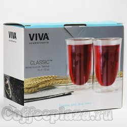 VIVA Curve Термобокал (комлект 2шт) 0,35 л (V75600) Прозрачный