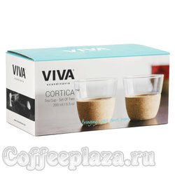 VIVA Cortica Чайный стакан (комлект 2шт) 0,2 л (V71200) Прозрачный